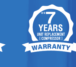 7-Year Unit Replacement (Compressor) Warranty