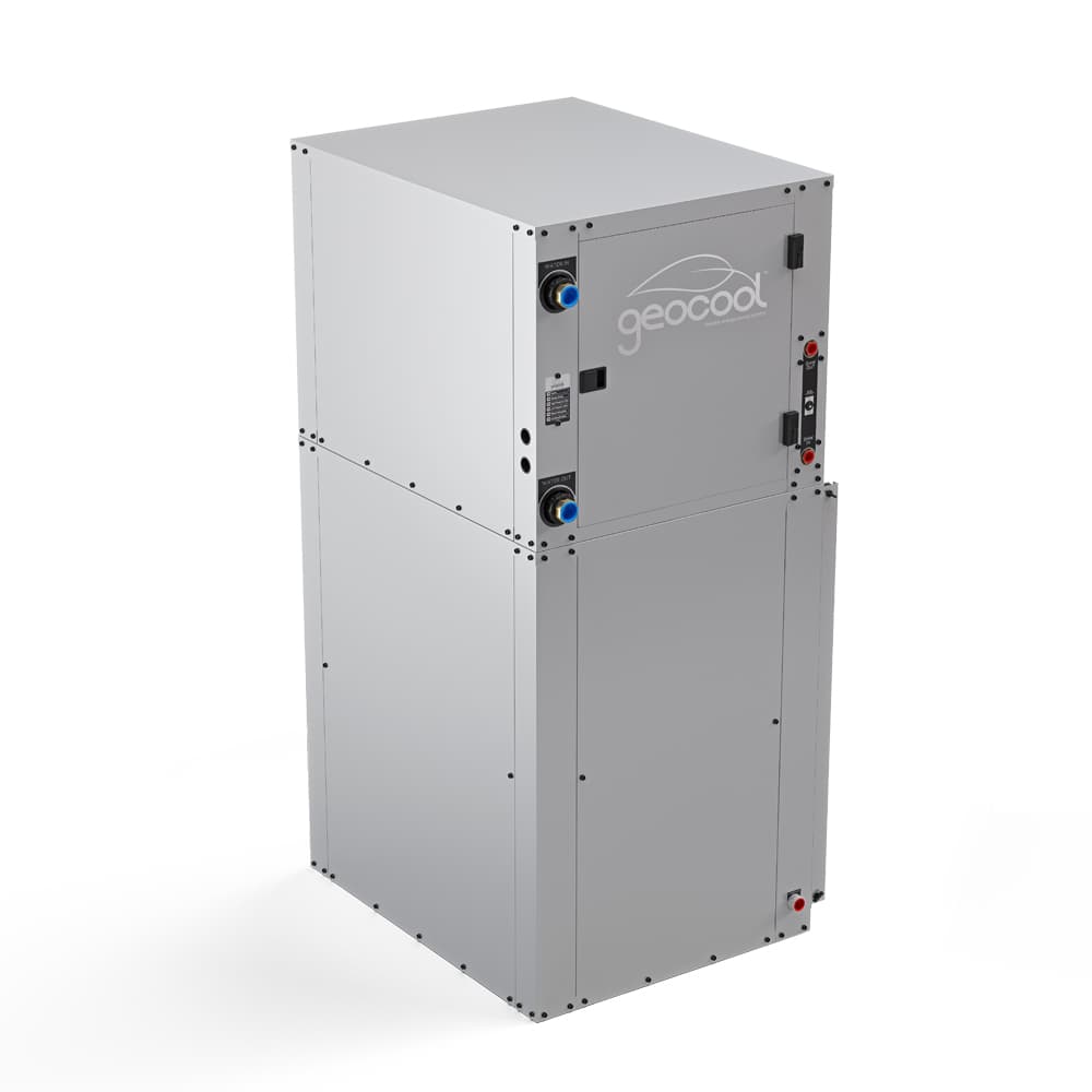 24K BTU Downflow Two-Stage 230V 1-Phase 60Hz CuNi Coil Right Return GeoCool Heat Pump Downflow - MrCool HVAC at HVACZAR