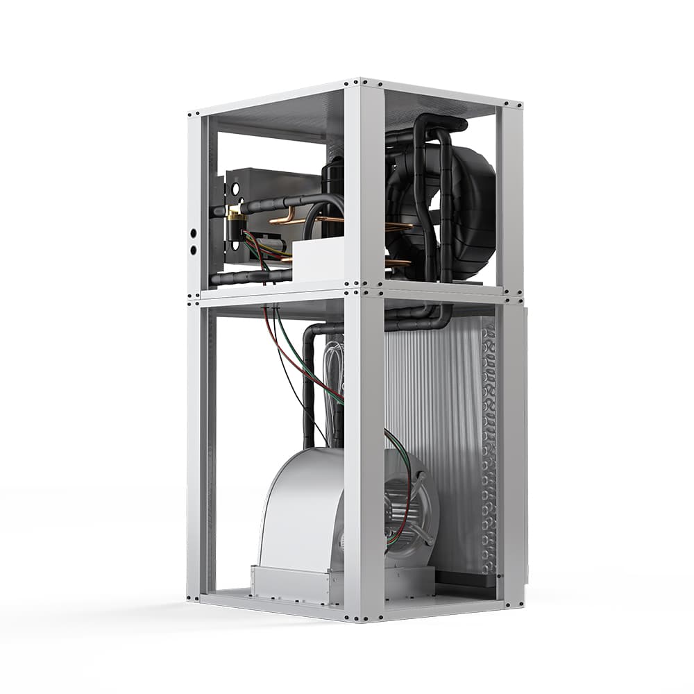 48K BTU Downflow Two-Stage 230V 1-Phase 60Hz CuNi Coil Left Return view 2
