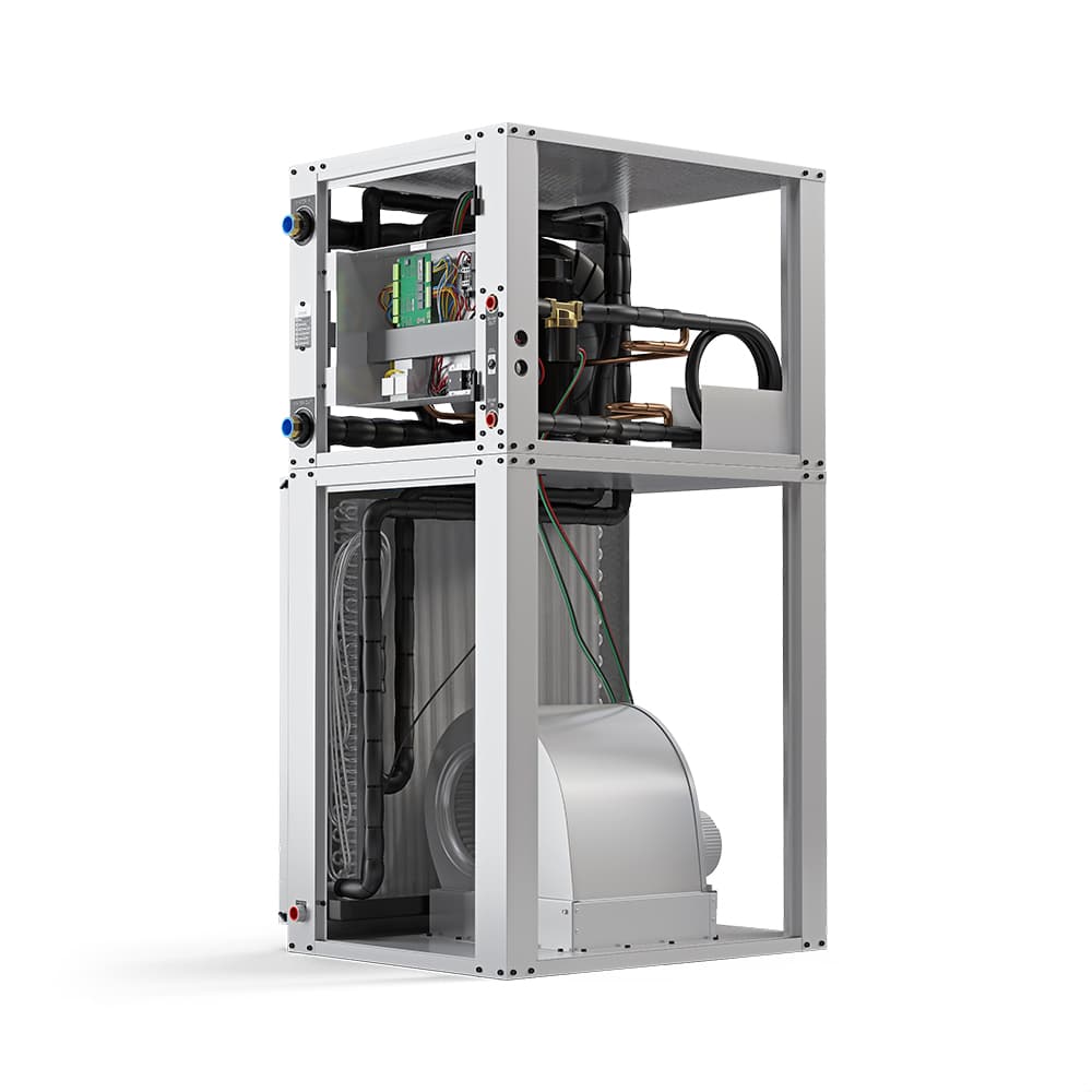 48K BTU Downflow Two-Stage 230V 1-Phase 60Hz CuNi Coil Left Return view 3