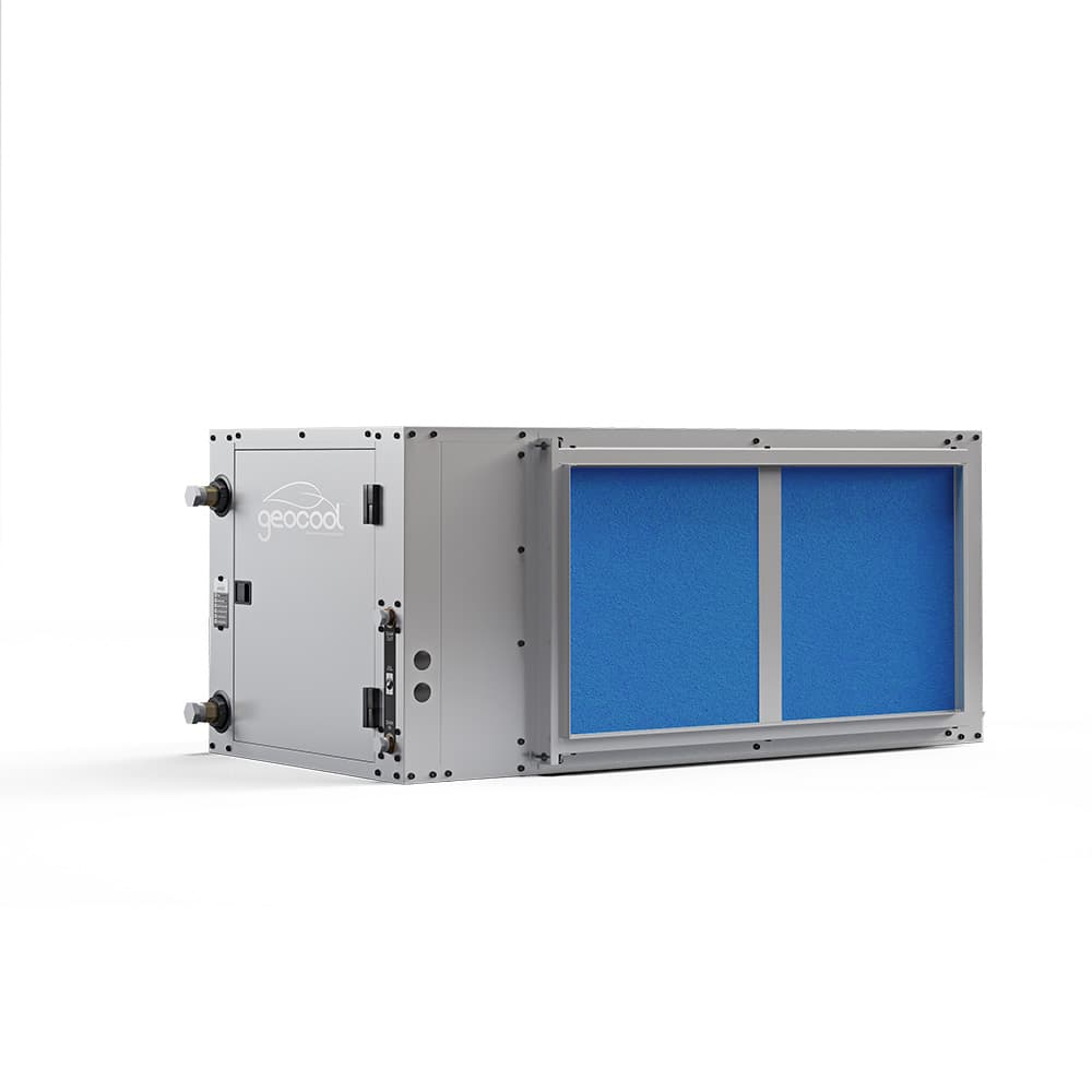 24K BTU Horizontal Two-Stage 230V 1-Phase 60Hz CuNi Coil Left Return GeoCool Heat Pump Horizontal - MrCool HVAC at HVACZAR