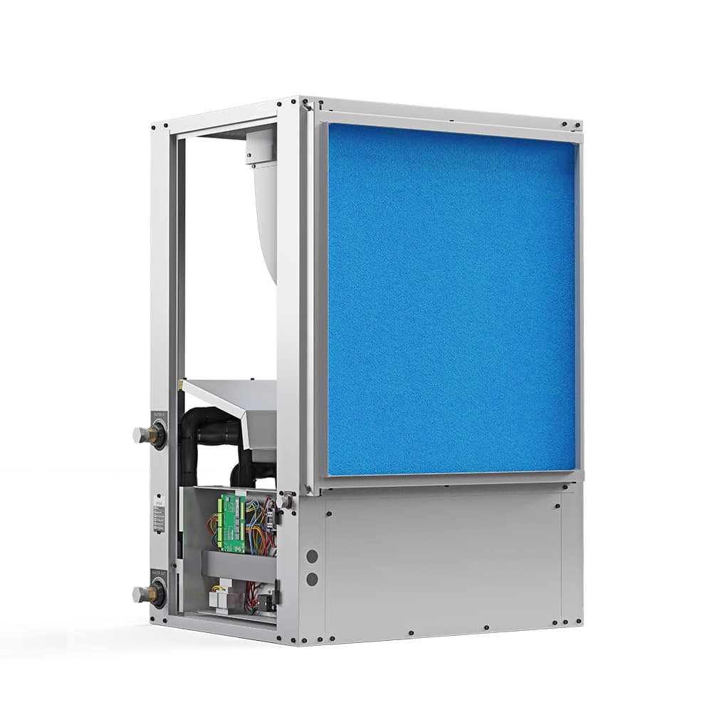 36K BTU Horizontal Two-Stage 230V 1-Phase 60Hz CuNi Coil Right Return view 2