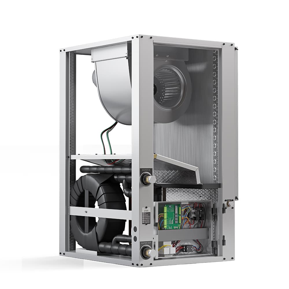 36K BTU Horizontal Two-Stage 230V 1-Phase 60Hz CuNi Coil Right Return view 4