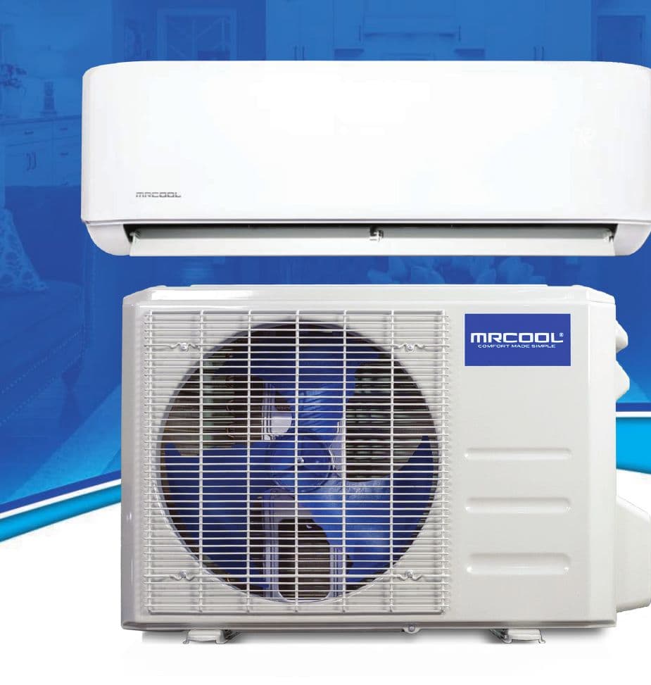 MrCool Advantage wall-mount air handler and outdoor condenser