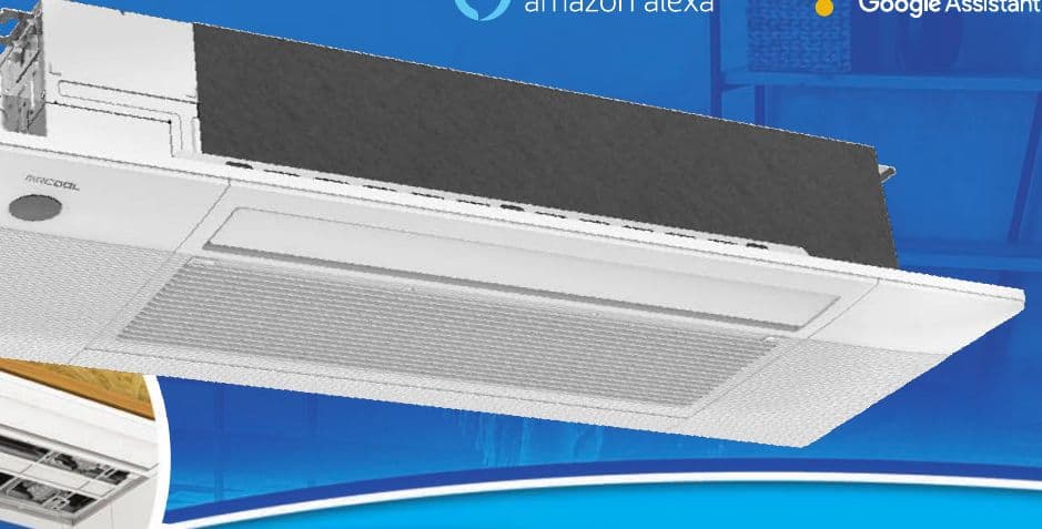MrCool DIY OuttaSight ceiling cassette recessed between joists