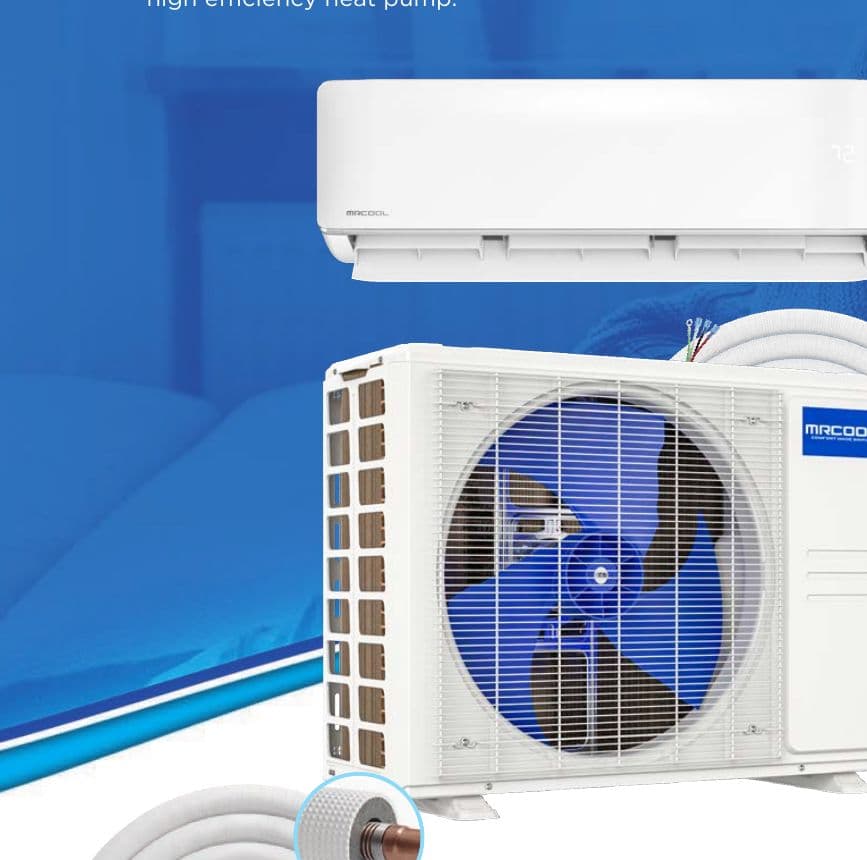 MrCool DIY 36,000 BTU class mini split system with pre-charged line set
