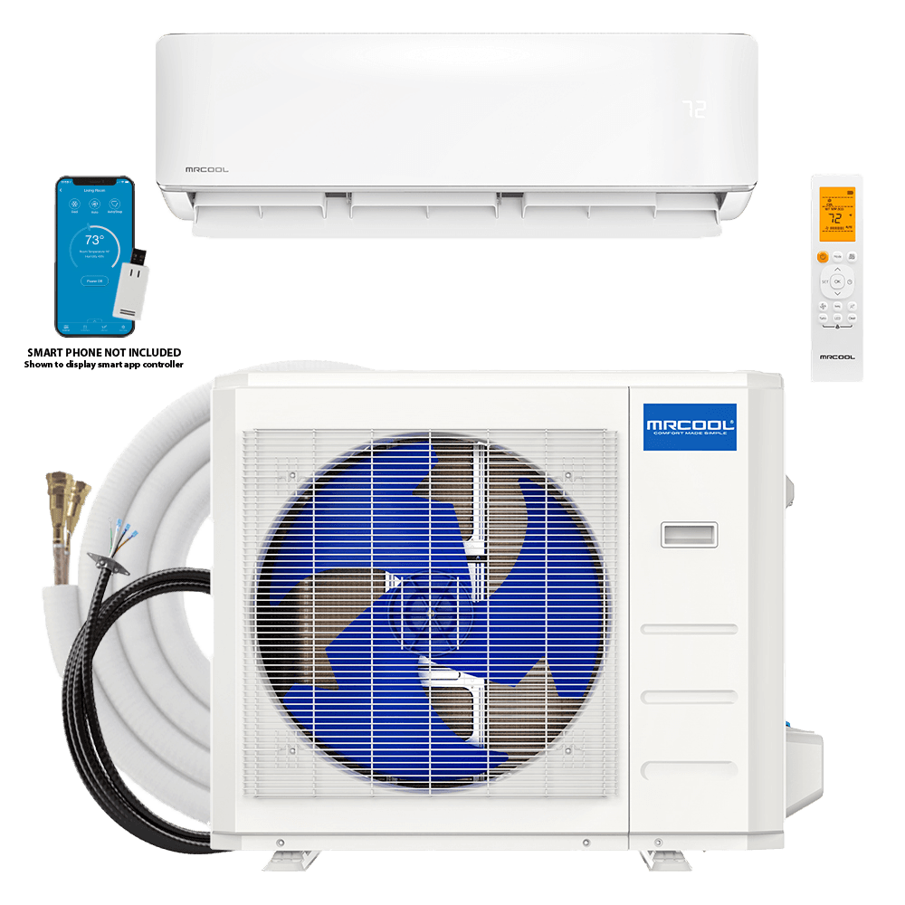 MRCOOL® 9k DIY 5th Generation Bundle - includes Condenser, Air Handler, DIY® Quick Connect® Line Set, DIYPRO® Cable, and Remote - 115V — buy from authorized MrCool dealer